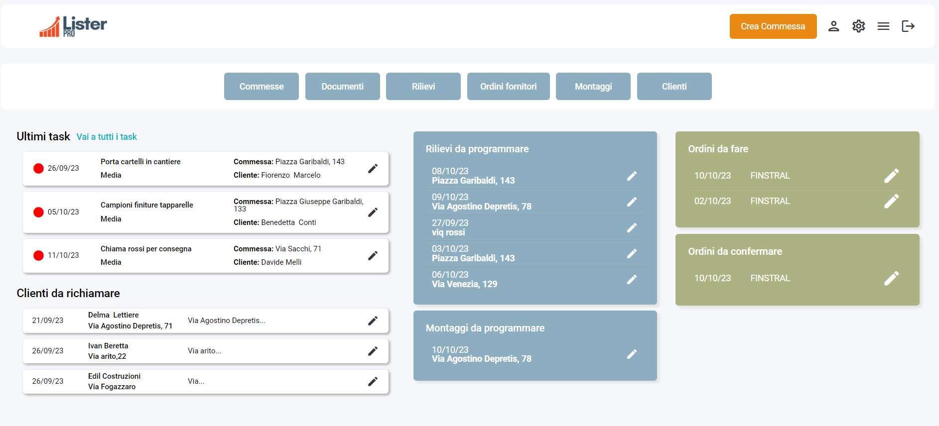 lister pro home page
