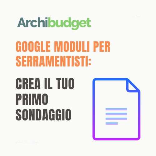 Google Moduli per Serramentisti Locali