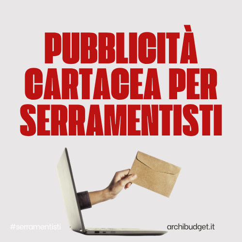 Pubblicità cartacea per serramentisti